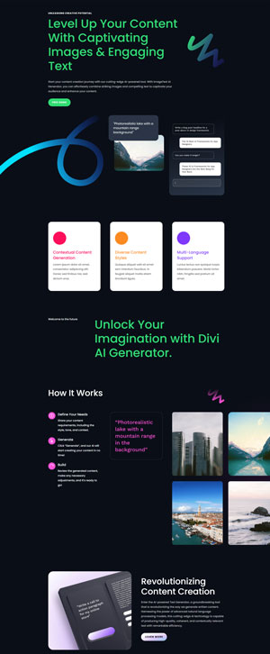 Divi AI Layout